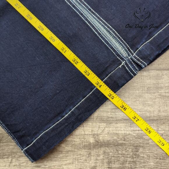 True Religion Denim Cargo Maxi Skirt Size 28 (6) - Picture 4 of 5